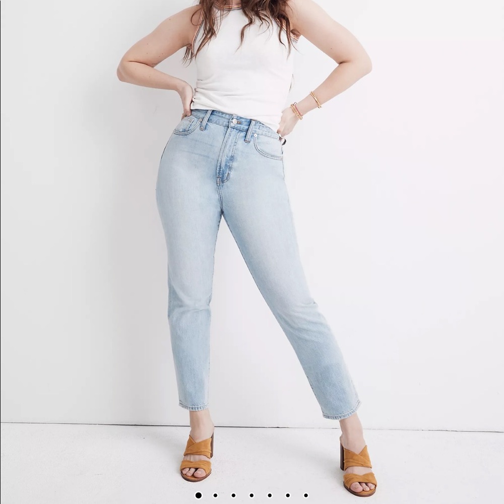 Madewell Curvy Perfect Vintage Jeans - Sz 31 Fitzgerald Wash - Raw hem